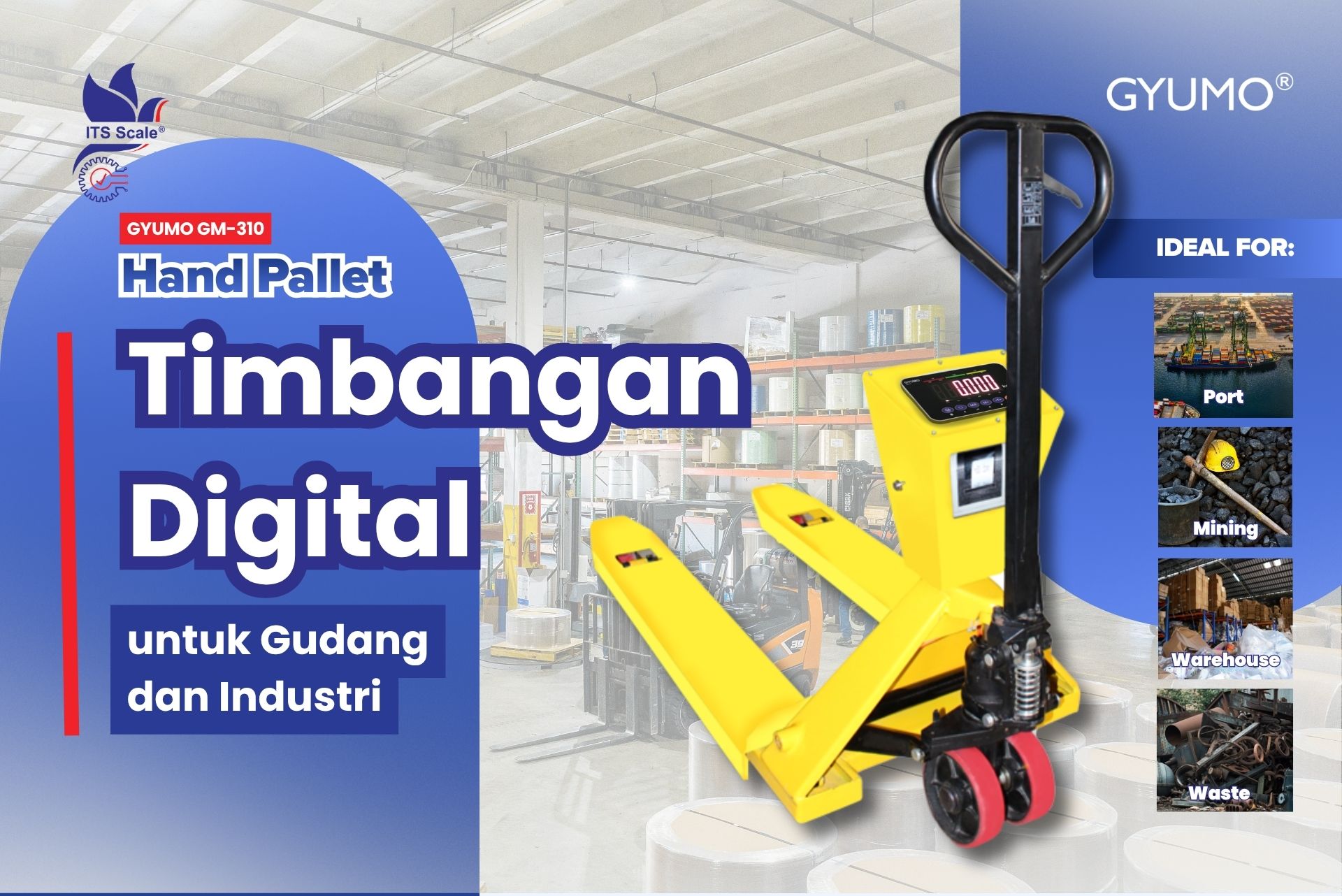 Timbangan Hand Pallet Digital untuk Gudang dan Industri